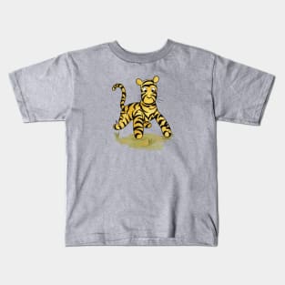 Tigger Running - Classic Tigger Kids T-Shirt